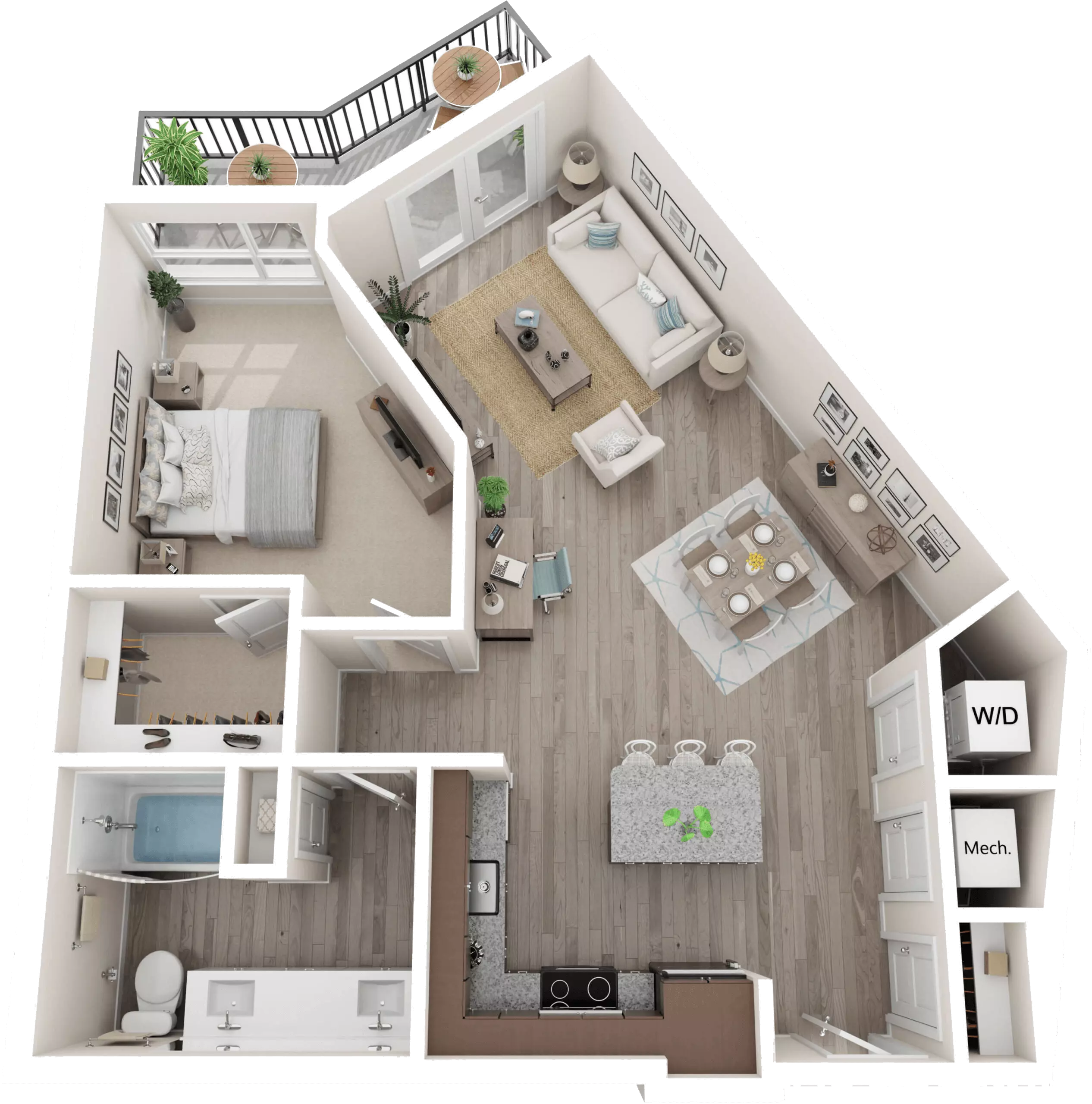 Bora Bora floorplan at The Reef Apartments